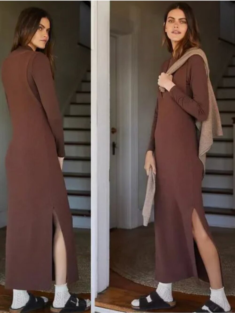 Daily Practice by Anthropologie Slim V-Neck Dress Set new with tag M PETITE